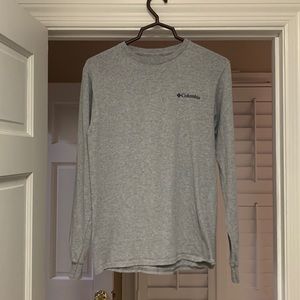 Mens small Columbia gray long sleeve shirt